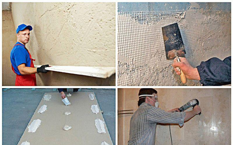 Чем лучше выровнять бетонные или кирпичные неровные стены в кухне, в комнате своими руками: способы и варианты правильного выравнивания Как подровнять стены